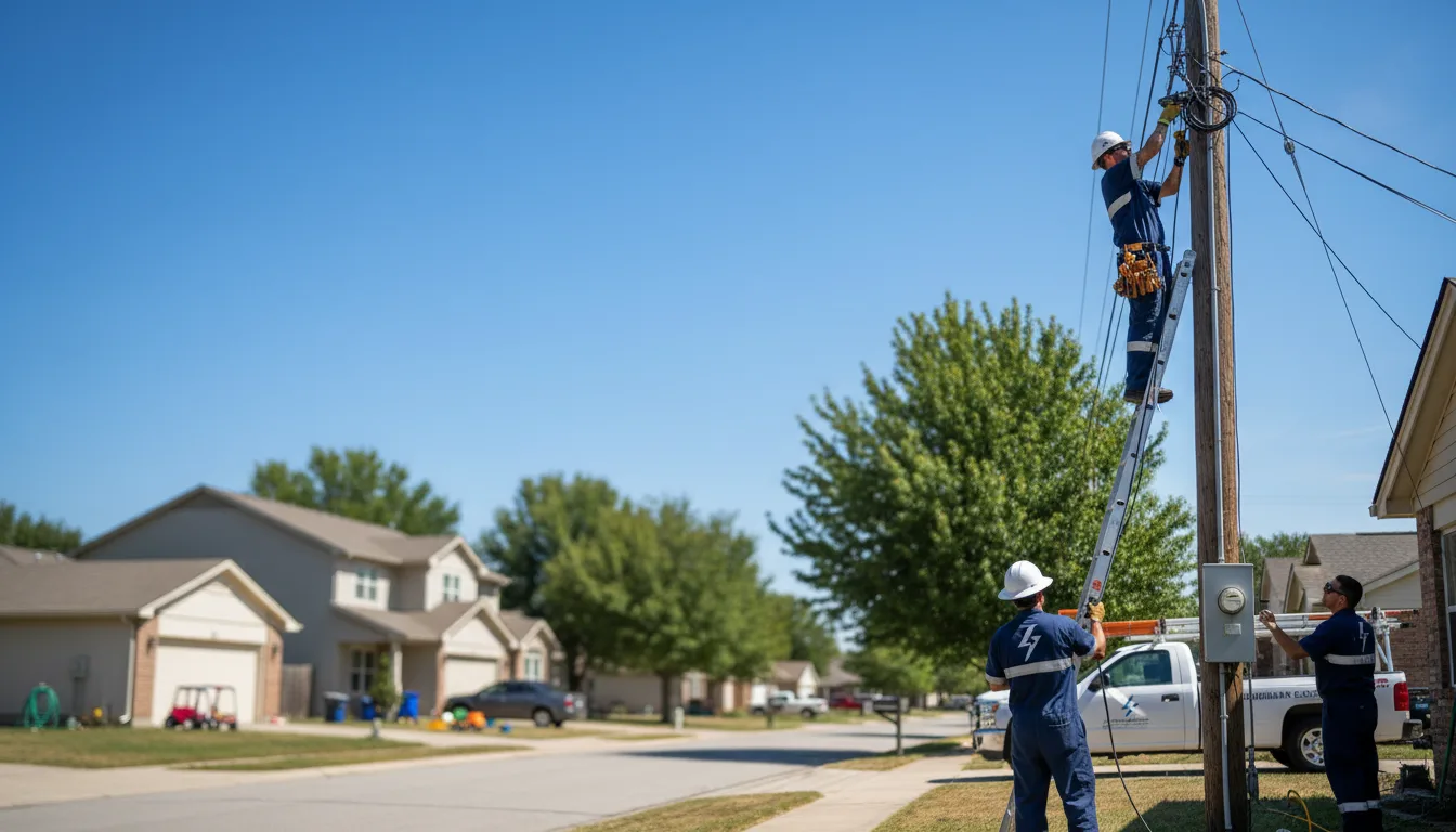 Residential electrician providing installation services in Tobias, NE